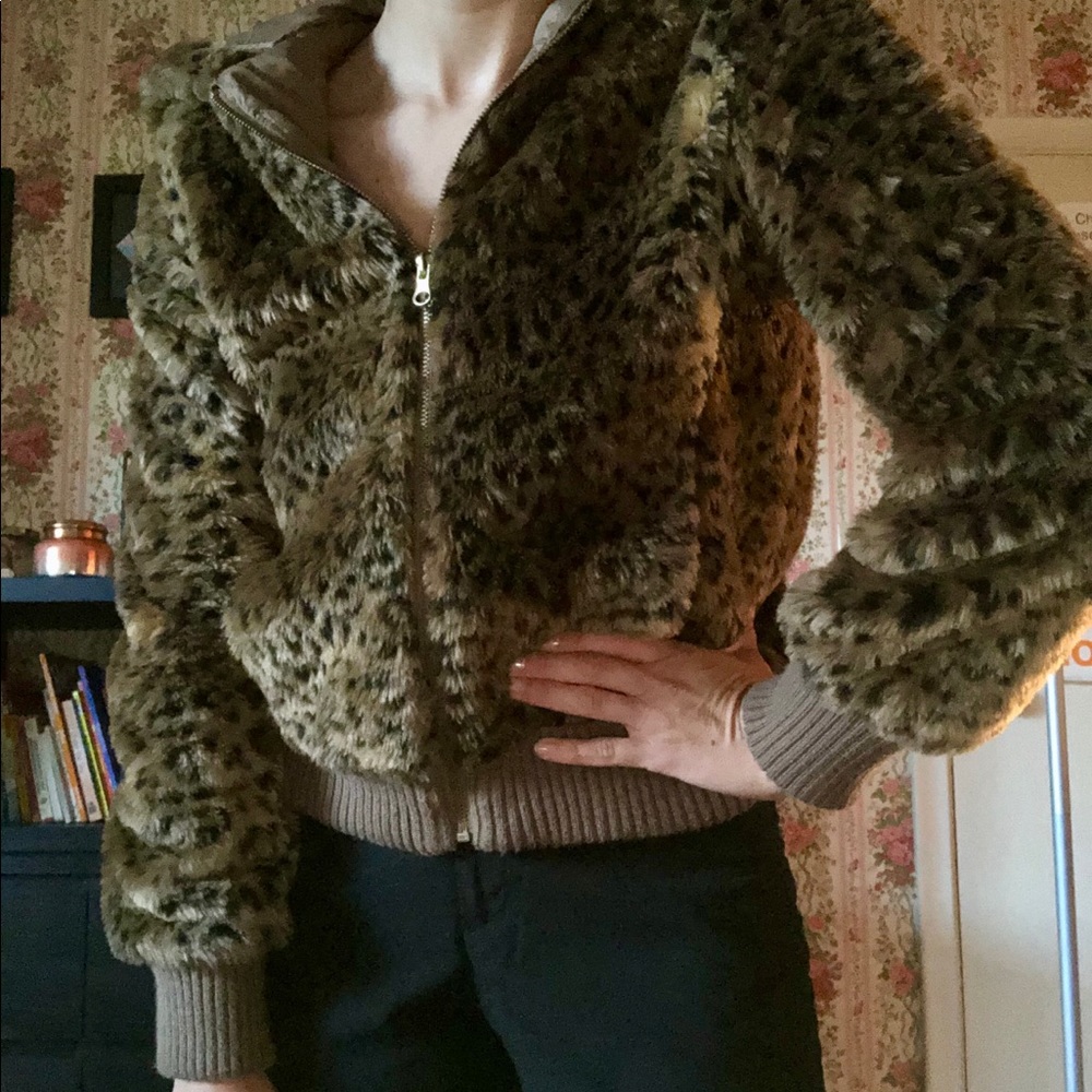 UO Leopard Print Jacket